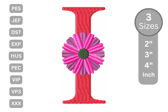 Blossom Alphabet Letter - I