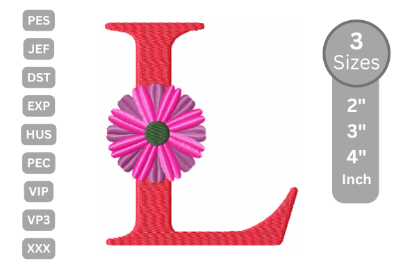 Blossom Alphabet Letter - L