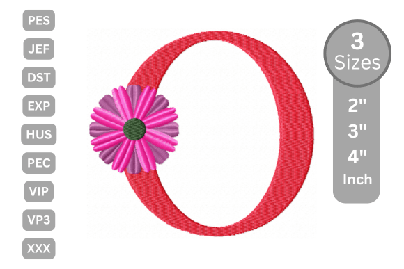 Blossom Alphabet Letter - O