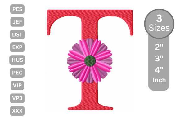 Blossom Alphabet Letter - T