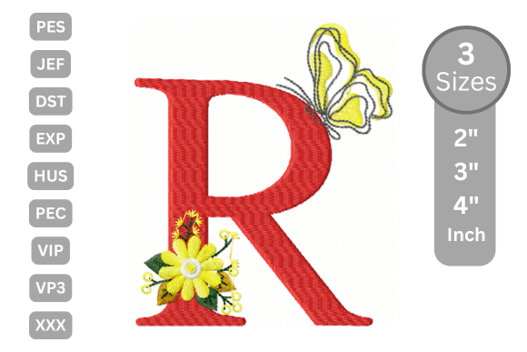 Butterfly Bloom Alphabet - R