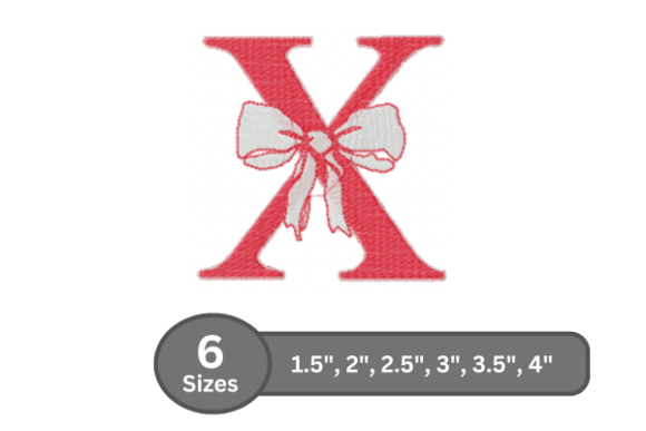 Cherry Knot Alphabet - X