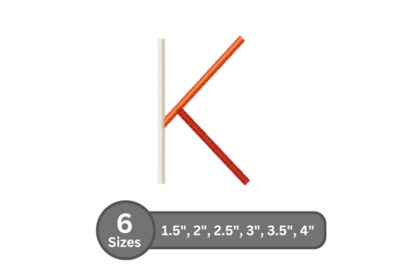 Color Bar Alphabet -K