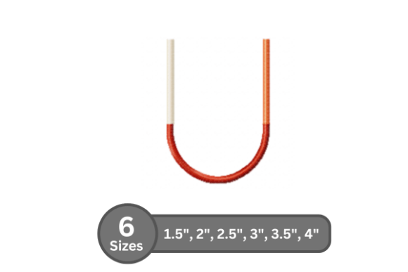 Color Bar Alphabet -U