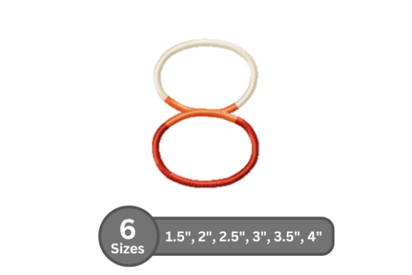 Color Bar Number -8: Bold, Clean & Craft-Fair Ready
