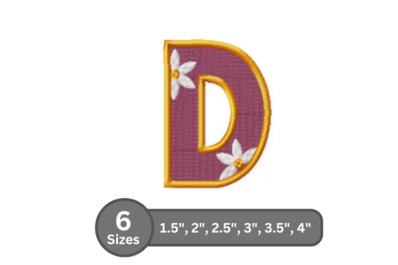 Daisy Joy Alphabet -D
