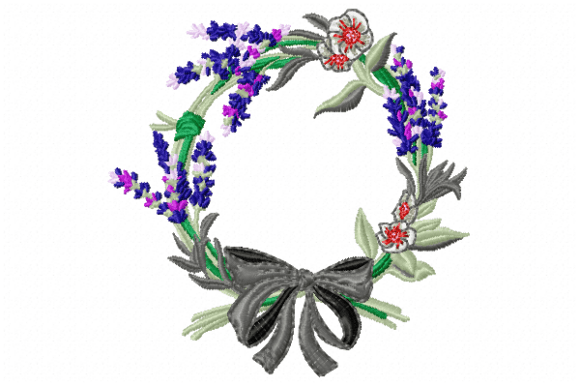 Lavender Floral Wreath
