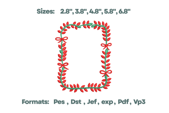 Tree Loopy Frame Monogram Border